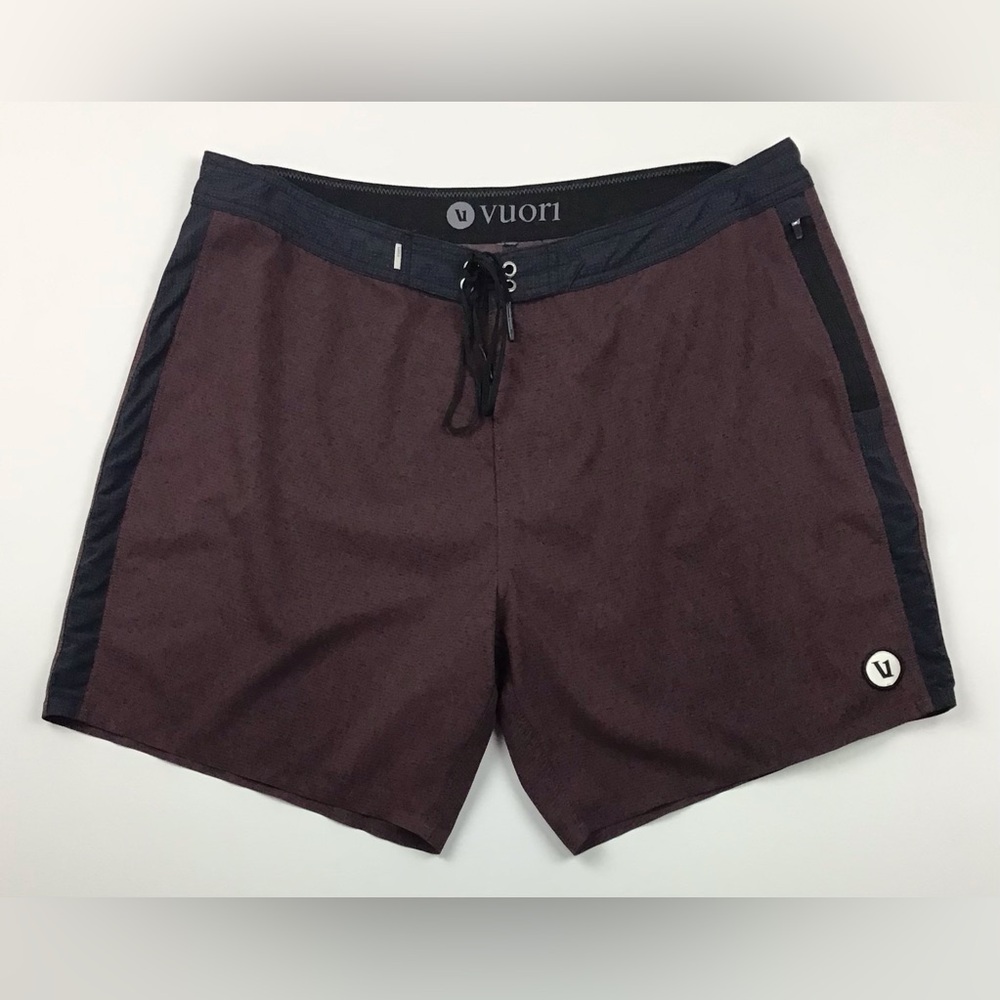 Vuori Peak Boardshorts men’s 34 maroon